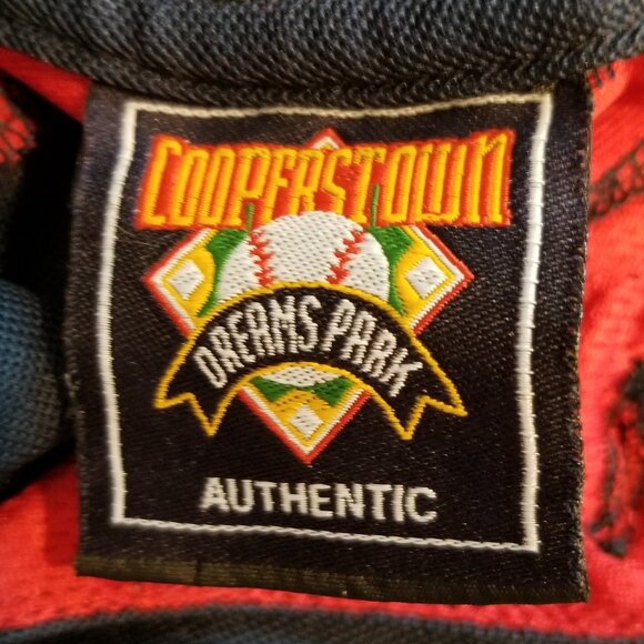 Cooperstown Dream Park Polo Men Large Navy Red HOF MLB Canton Embroidered - Picture 4 of 5